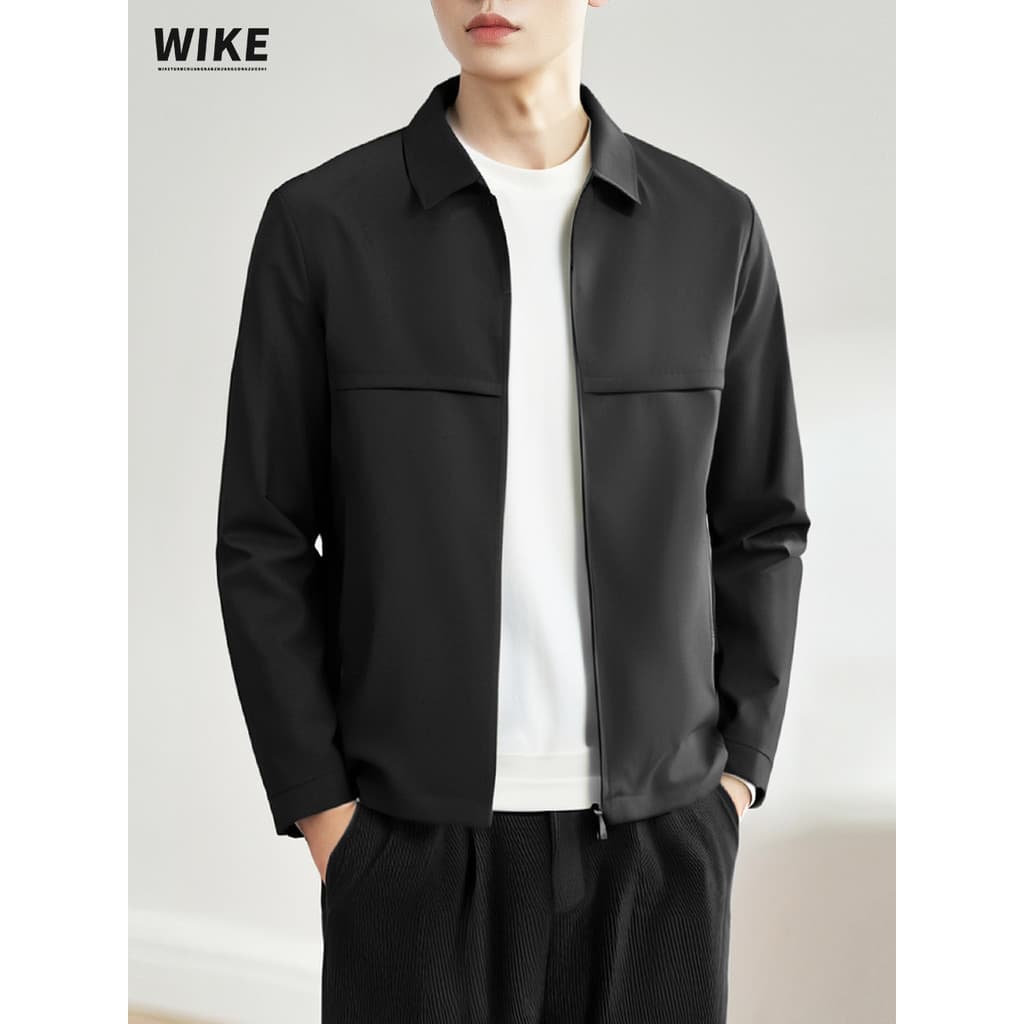WIKE Original lapela jaqueta masculina 2026 primavera outono novo estilo simples cor sólida Commuter Casual administrati