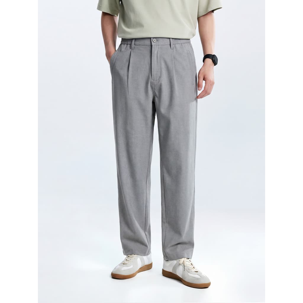 200g estilo americano Drape calças casuais masculinas Cleanfit primavera outono estilo dinheiro antigo Commuter calças d
