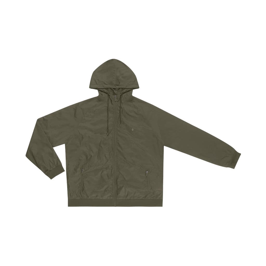 Jaqueta Masculina Plus Size Com Capuz Diametro Verde