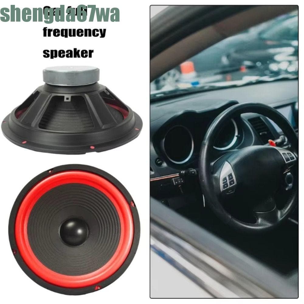Subwoofer Coaxial SHENGDA , Alto-Falantes Duráveis Para Carro De 4 Ohms Falante Woofer Universal Não Deformável Reforço