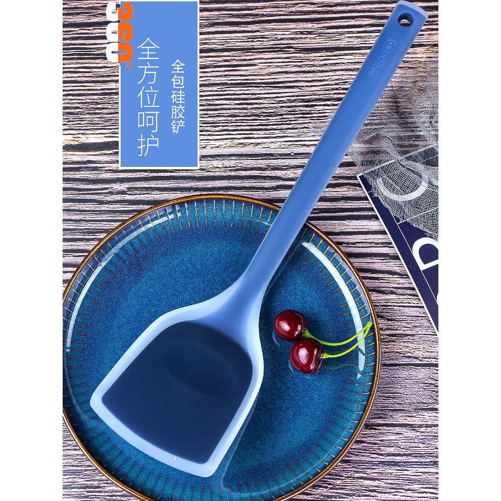 Espátula de Silicone coreana, panela antiaderente dedicada de qualidade alimentar, resistente a altas temperaturas, espá