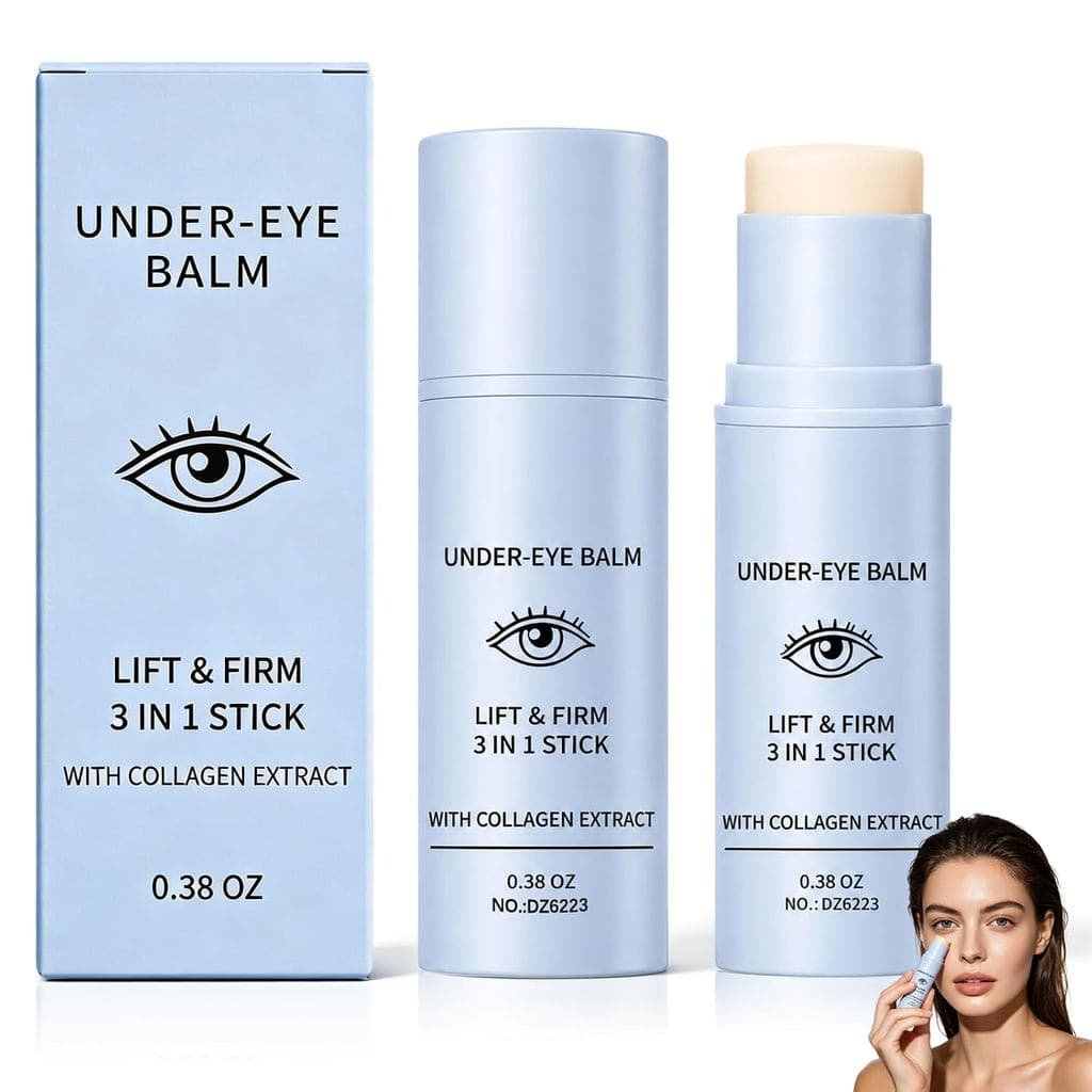 YIVANNUO 2PCS Bálsamo para a Área dos Olhos, Stick Multi-Bálsamo 3 em 1 para Lifting e Firmeza, Hidratante, Suavizante e