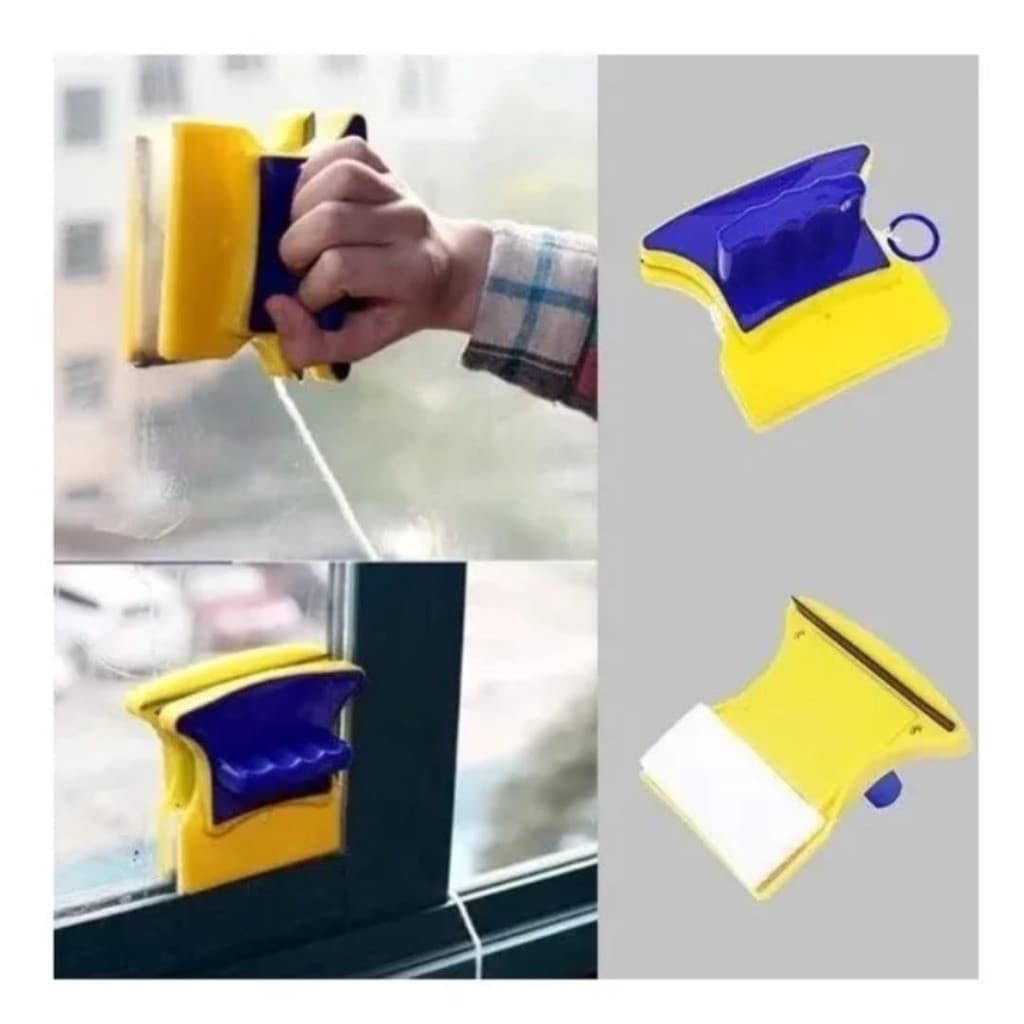 Limpador Magnético De Ima Limpa Vidro Apartamento Janelas Prático