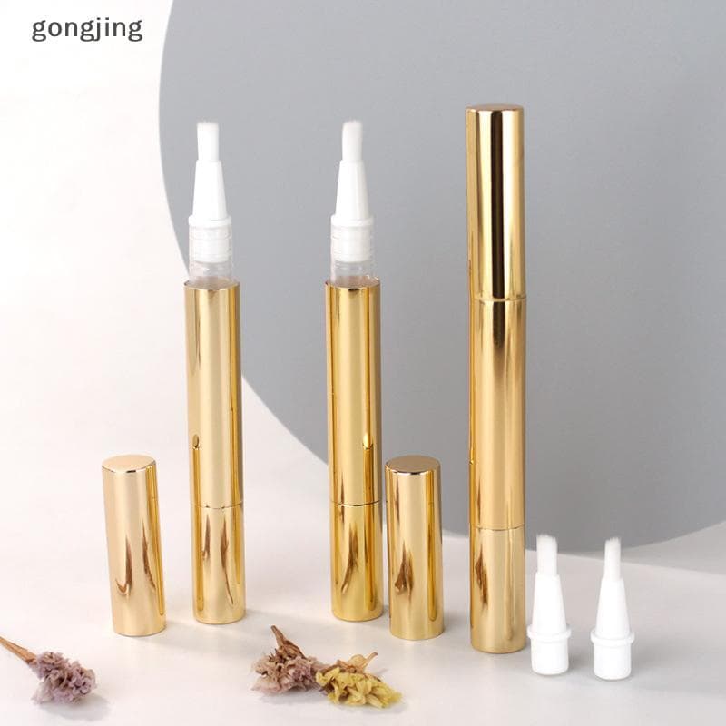 gongjing 3ml Recipiente De Óleo De Cutícula Com Escova Tubo De Bálsamo Labial Canetas De Torção Vazias Nutritivo Para Un