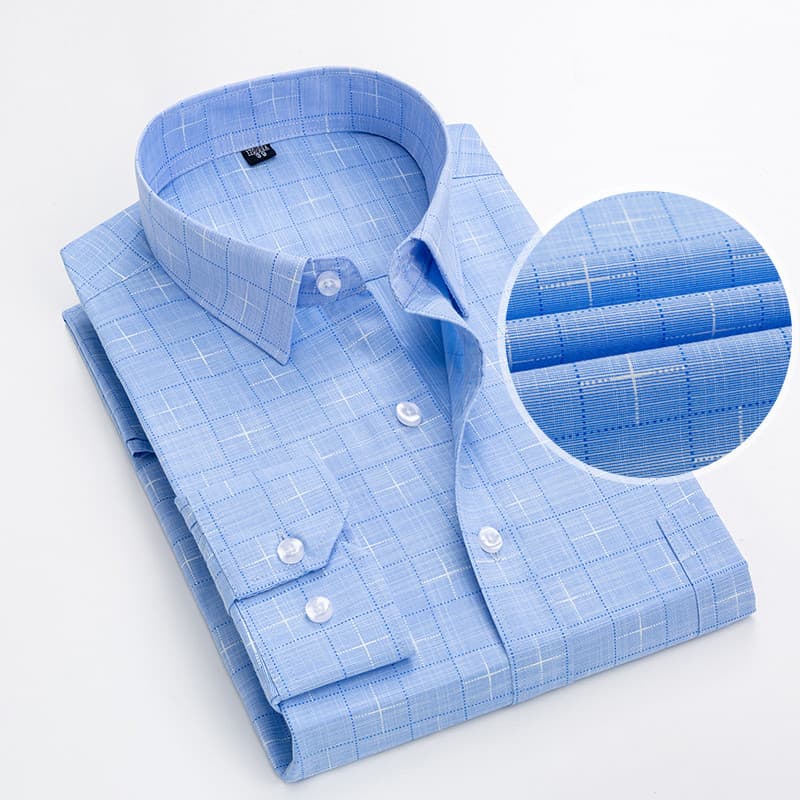 Primavera verão camisas para idosos de meia-idade masculinas de algodão contendo camisas de manga comprida casuais camis