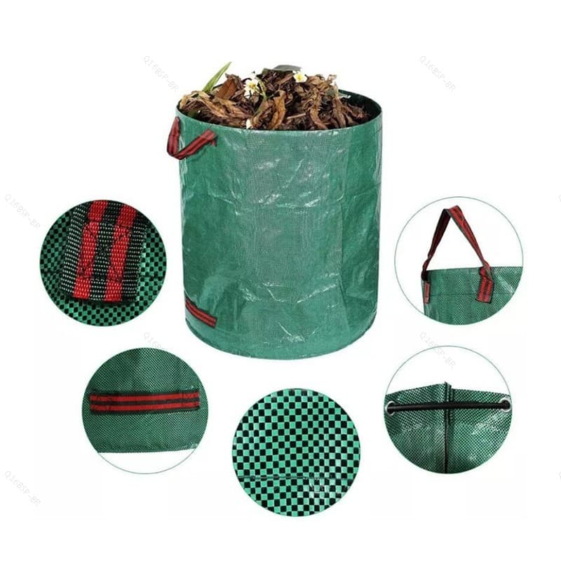 Folha Coletar Potes De Compostagem Orgânica Sacos De Armazenamento Pote Plantador Casa Jardinagem Quintal BR16B