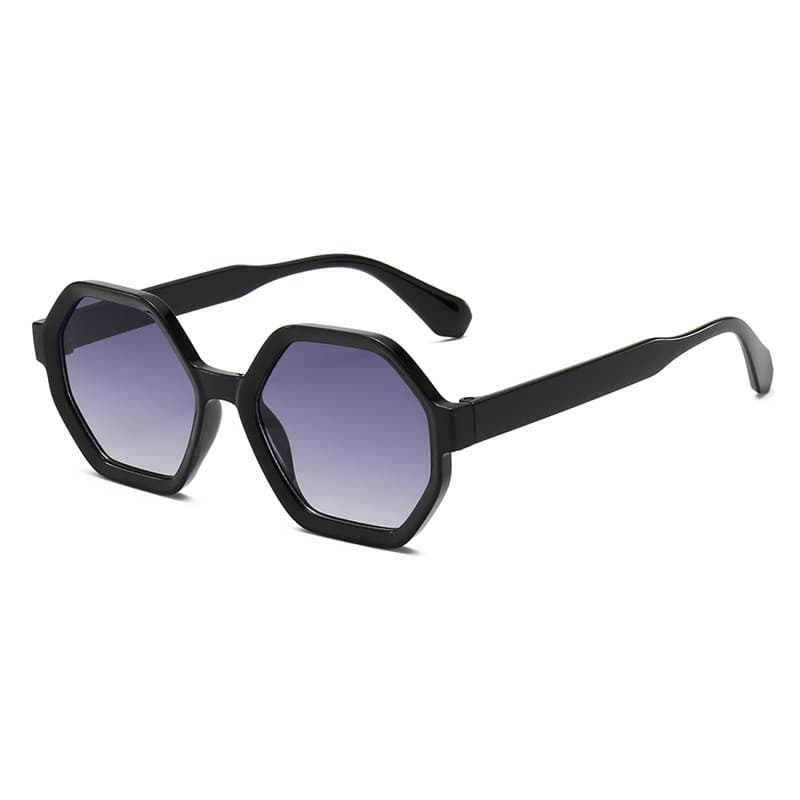 Óculos de sol na moda óculos poligonais europeu americano moda masculina mulher Anti-ultravioleta óculos de sol High-End