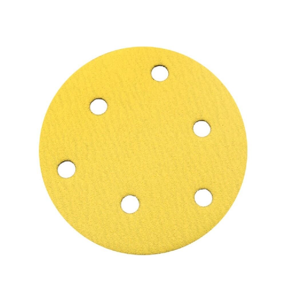 30 Discos De Lixa De Gancho E Laço De Óxido De Alumínio Amarelo De 5 Furos Dos Pces , Disco De Lixadeira Orbital Multifu
