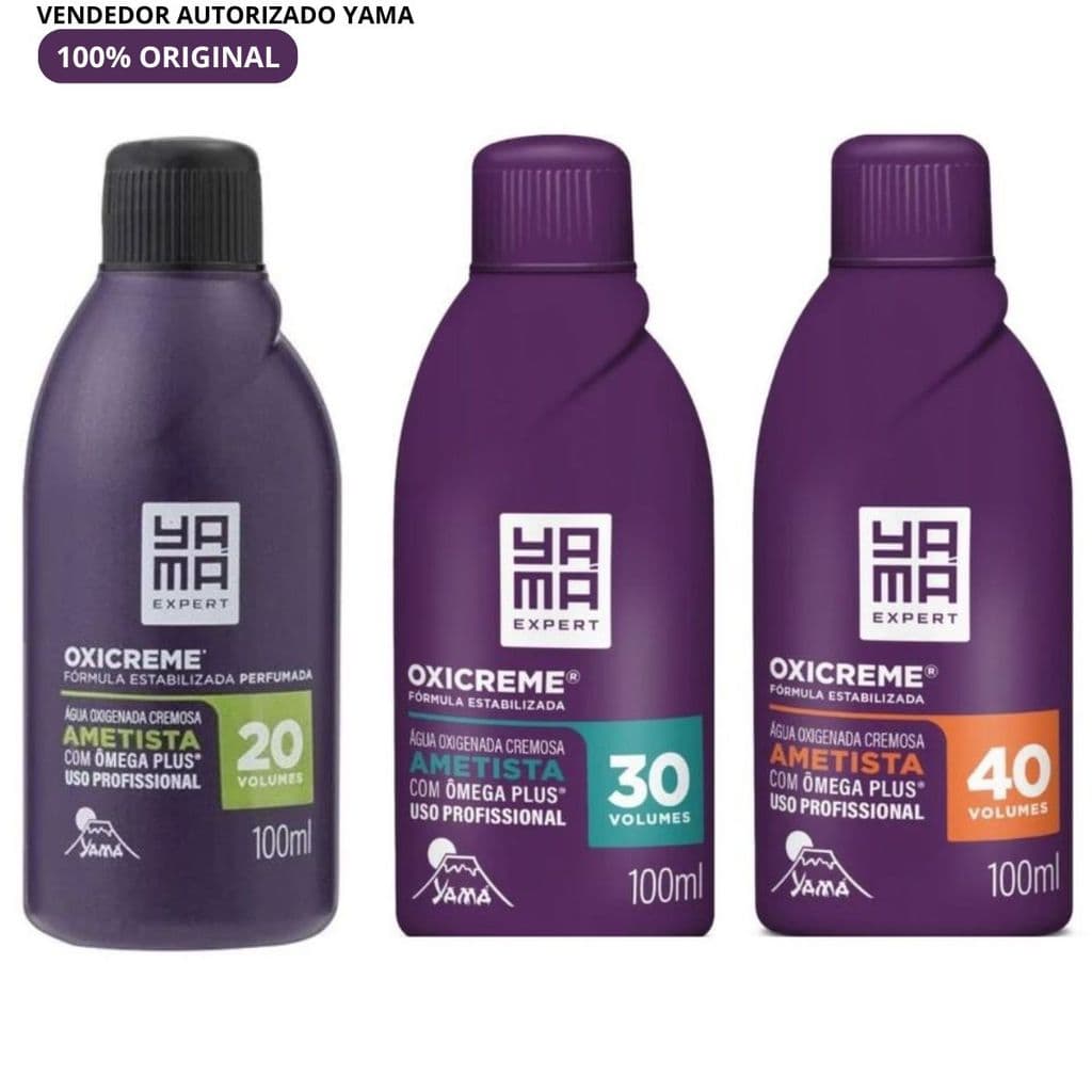 Água Oxigenada Cremosa Oxicreme Ametista-100ml 20VOL - 30VOL- 40VOL - Yama