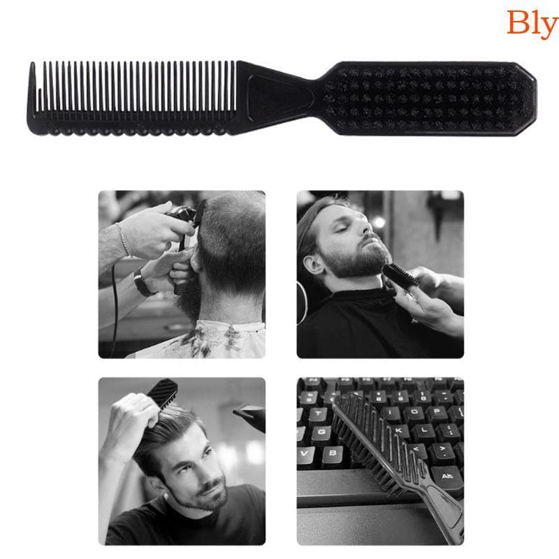 Escova Modeladora De Pente De Barba De Qualidade Dupla Face Bly Com Alça Ergonômica Para Fácil Uso