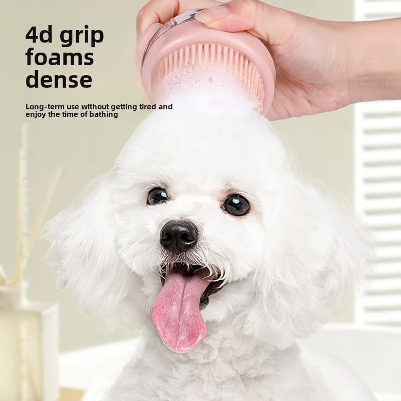Artefato De Banho-3 Em 1 Sílica Gel Cão Gato pet Limpeza Escova De Lavagem