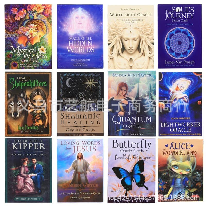 600 Cartas de Tarot Versão em Inglês Jogo de Tabuleiro Cartas de Oráculo Jogo de Cartas---7.21