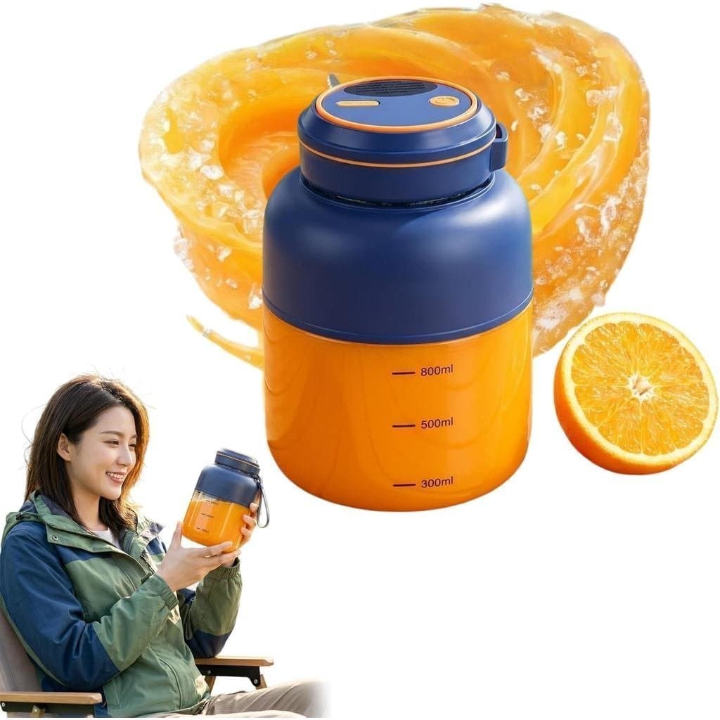 2026 Novo Liquidificador Portátil Elétrico de 1300ml, Liquidificador Sem Fio, Recarregável por USB com Tampa Dupla, 180w