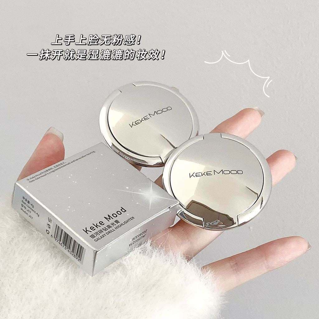 Kekekemood luz sombra entrelaçado alto brilho creme quebrado diamante Strobe pérola Flash fino tridimensional deitado se