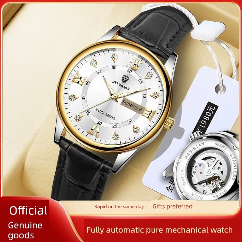 relogio feminino relogio feminino pequeno Swiss famosa marca relógio feminino automático puro relógio mecânico luz luxo
