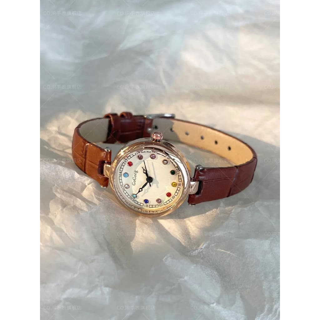 relogio feminino relogio feminino luxo Relógio Retro feminino estudantes do ensino médio luz luxo nicho Medieval meninas