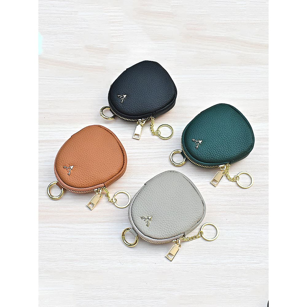 carteira feminina carteira feminina pequena Couro genuíno Casual portátil Mini bolsa de moedas feminina
