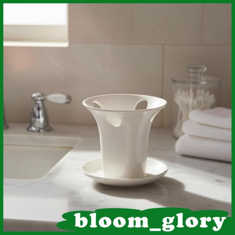 [Bloom_glory] Suporte Compacto Para Escova De Dentes De Cerâmica , Armazenamento De Banheiro , Rack De Pasta De Dente ,