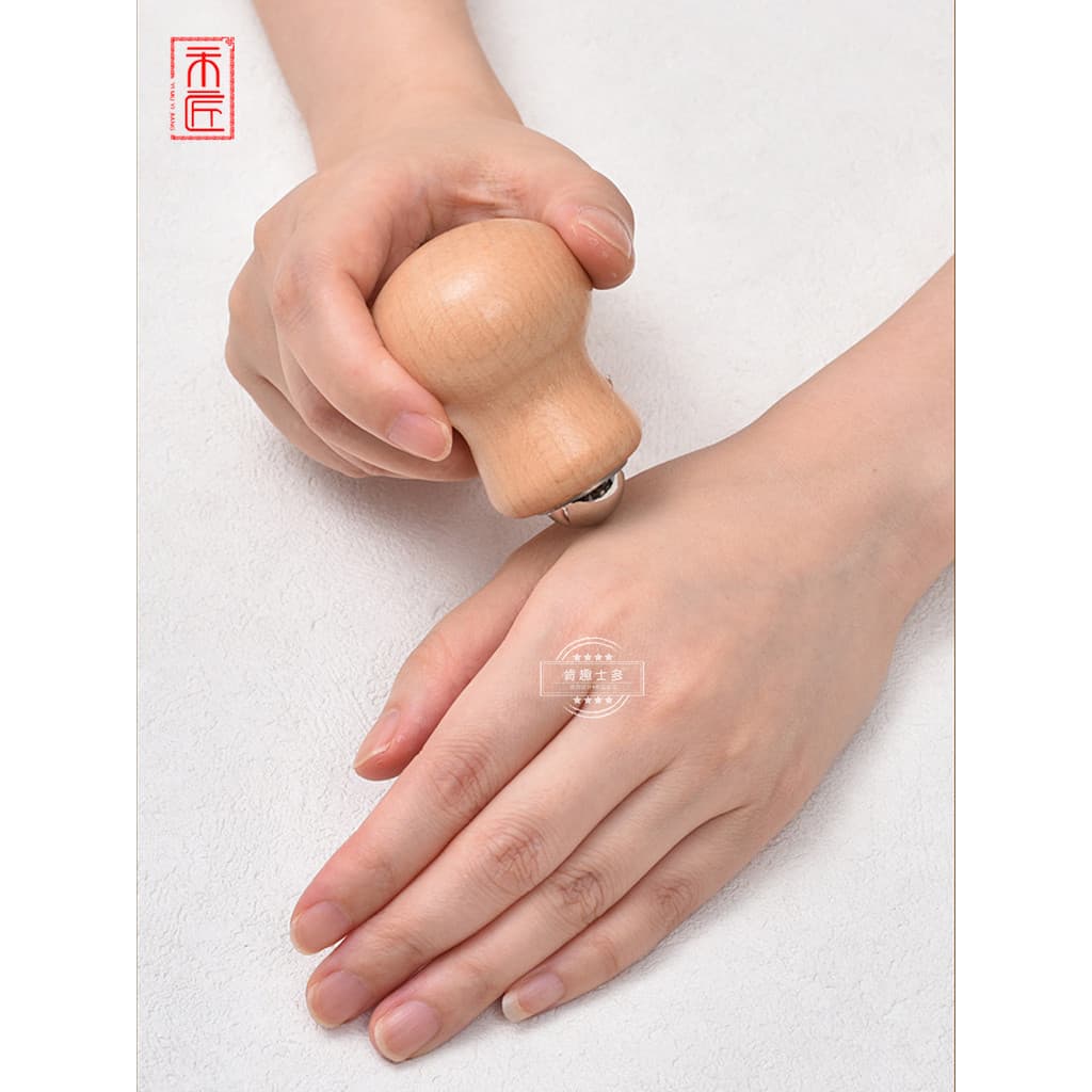 Hejiang novo produto rolo bola massageador facial rolo de massagem rolo de gelo pescoço coluna Cervical massageador faci