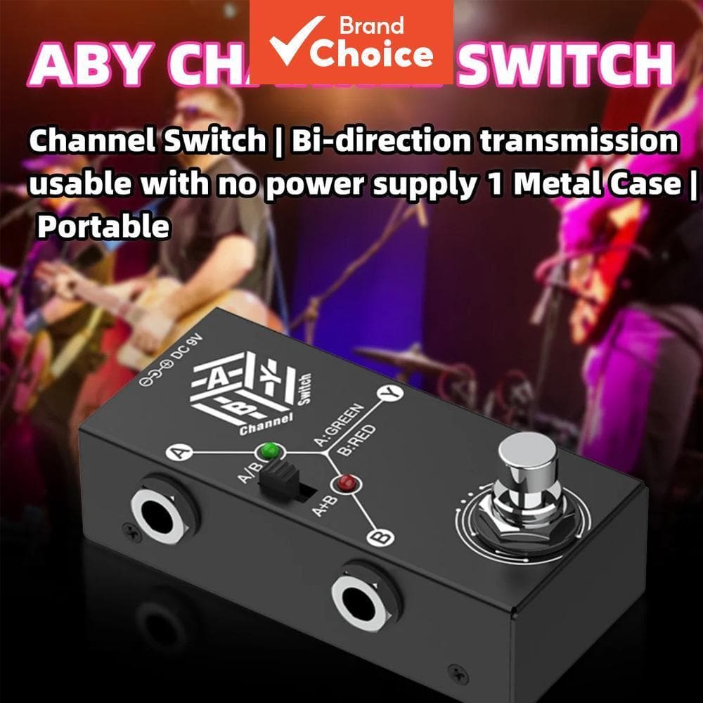 Miwayer ABY Interruptor De Canal Pedal Efeito Guitarra True Bypass Sinal Divisor Linha Seletor Saída Dupla Stompbox Para