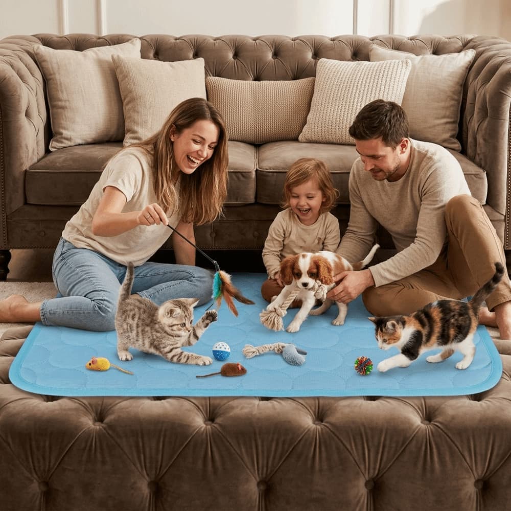 Tapete Para Cães De Seda Gelada , De Resfriamento Animais De Estimação Antiderrapante De Malha Respirável , Vário