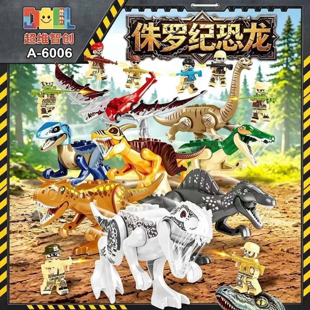2026 novo estilo 2026 dinossauro mundo jurássico tiranossauro Rex menino crianças Velocirapular educacional montado bile
