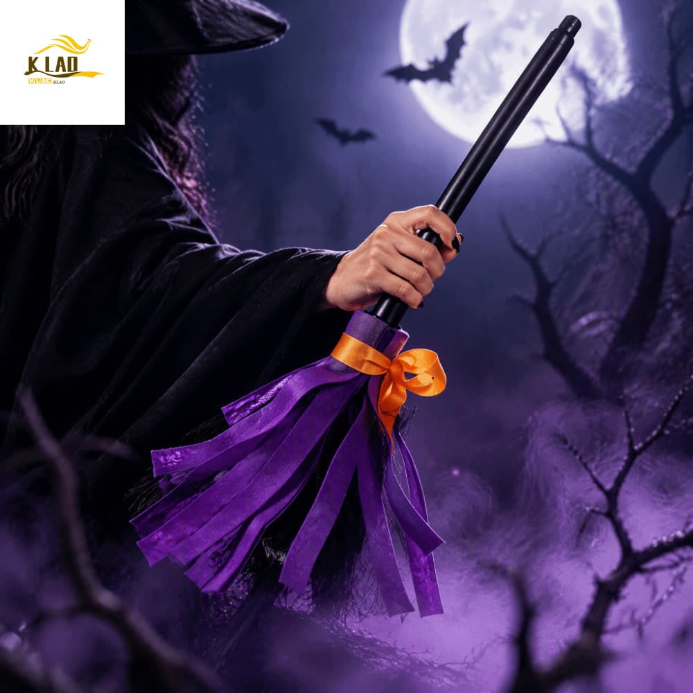 Vassoura De Bruxa KLAOSD Halloween , Móvel Flutuante Giratória Elétrica , Ativada Por Som