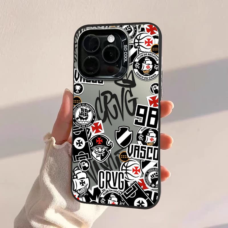 Capinha Resistente A Choques de Vasco da Gama para iPhone 11 normal 13 x xr xs max 12 14 15 16 pro max 16 7 Plus capinha