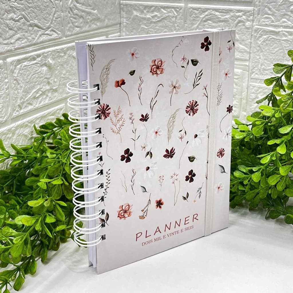 Planner Anual Sem data  Com 218 Paginas Agenda Planejamento Capa Dura