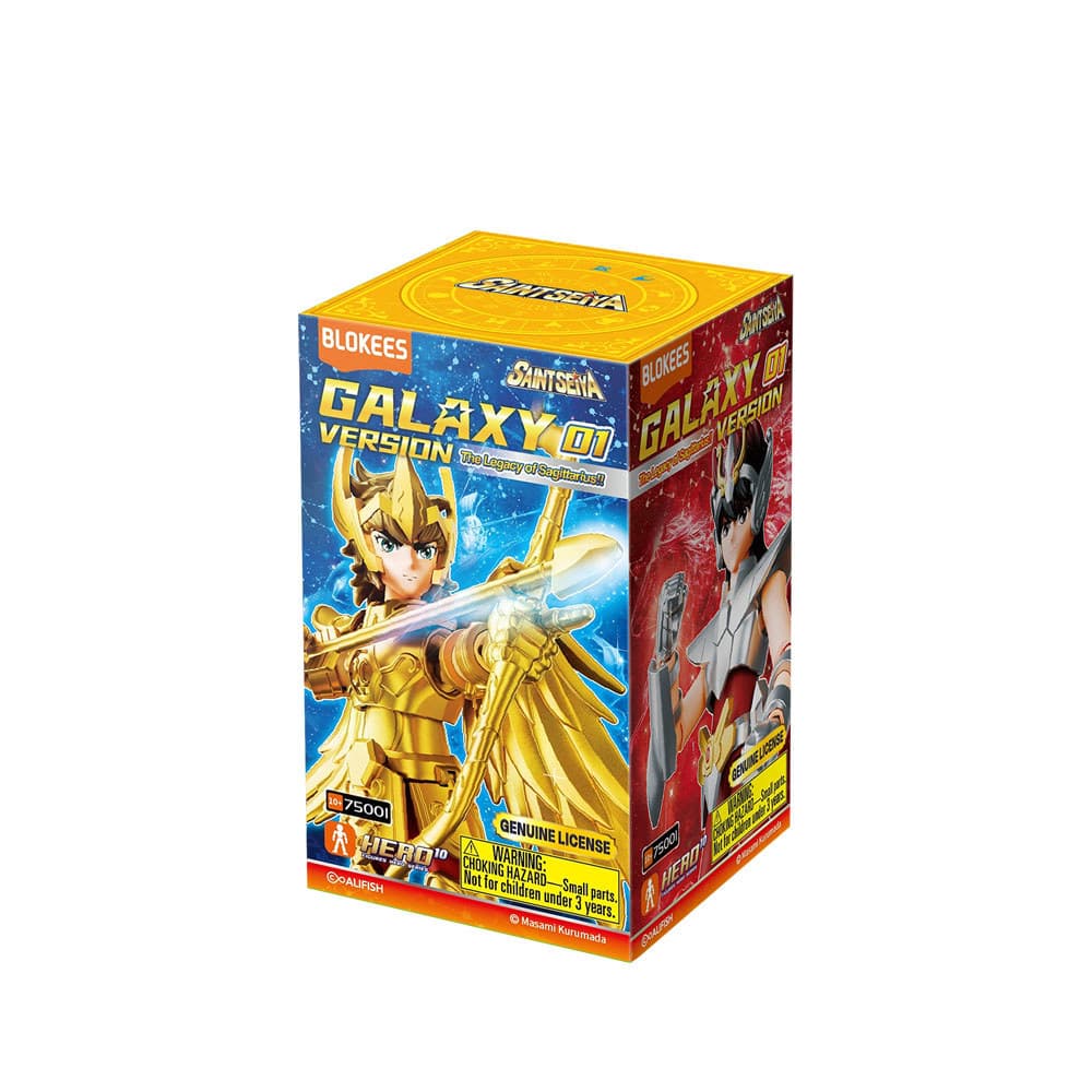 Blokees Cavaleiros do Zodíaco Galaxy 01 Polibrinq | Boneco Montável Colecionável | Edição Nova Original