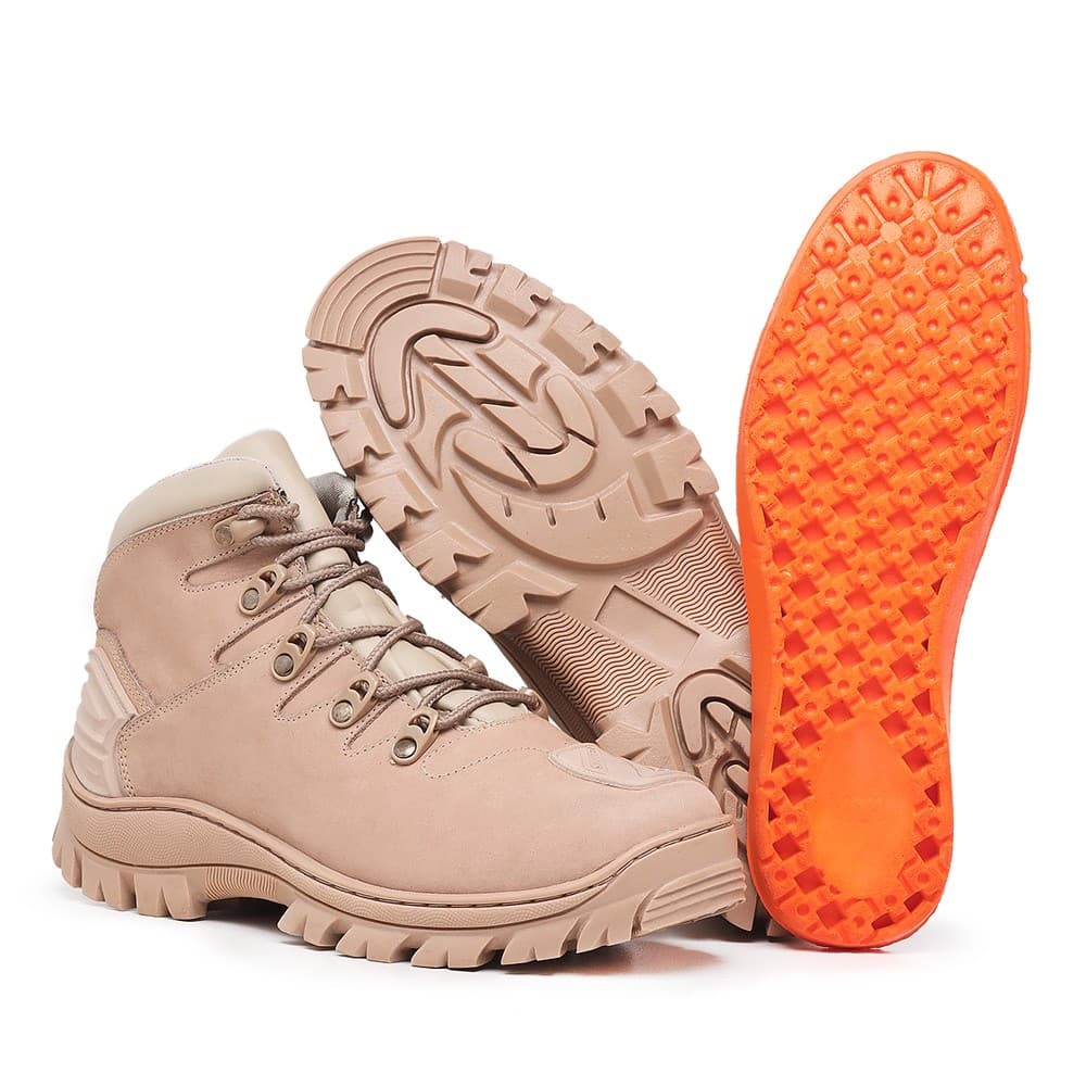 Bota Coturno Masculina 990 Casual Trilha Couro Adventure Motociclista Protetor Marcha Schiareli