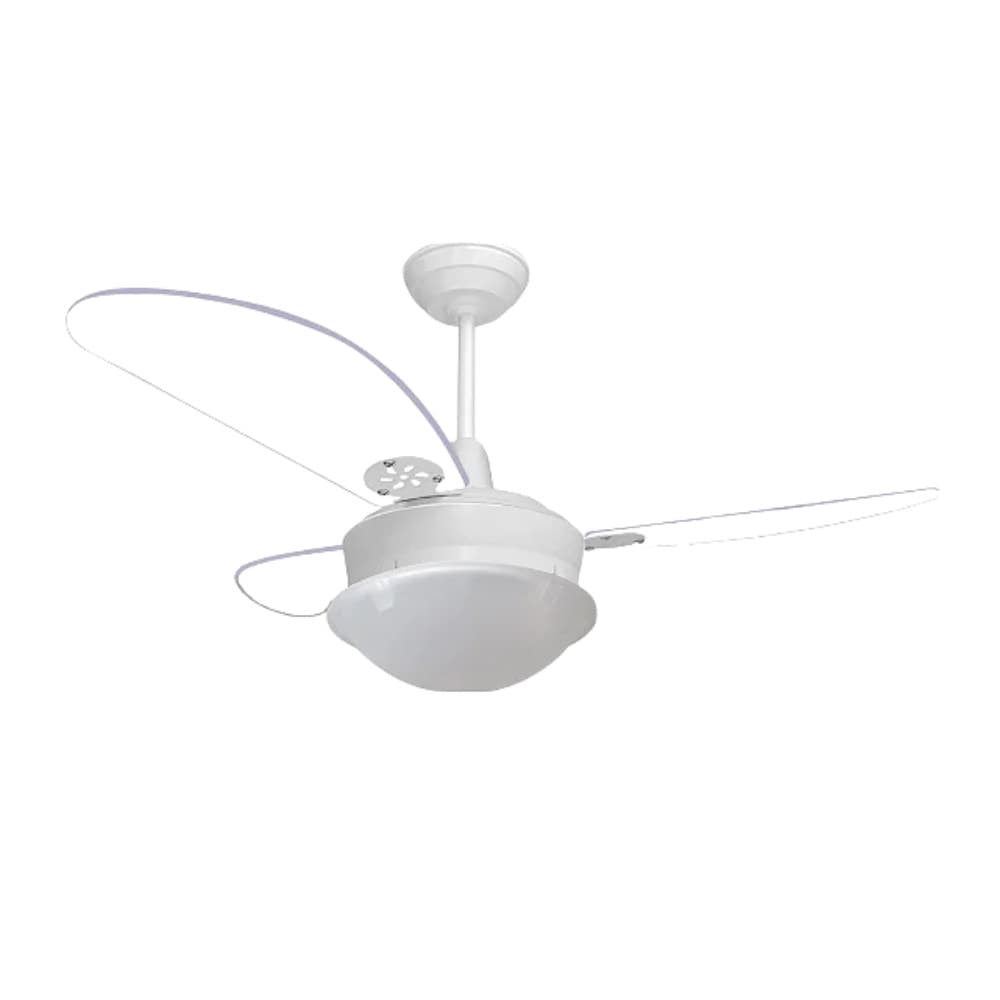 Ventilador Teto Diplomata Primor M2 Branco Pás Transparentes