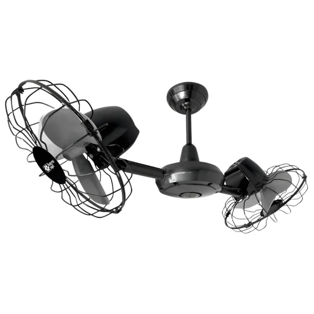 Ventilador Teto Duplo Gemini Preto 220v