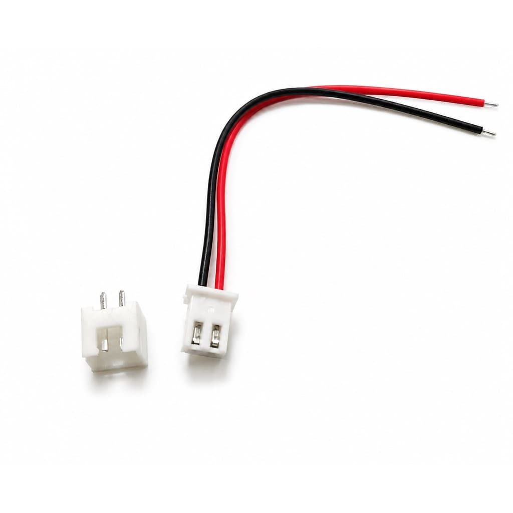 Conector JST Macho e Femea 2.54mm A-JST XH 2 Vias 27.08.005