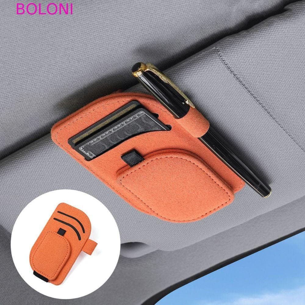 Suporte De Óculos Para Viseira Solar De Carro BOLONI , Clipes Criativos , Portátil