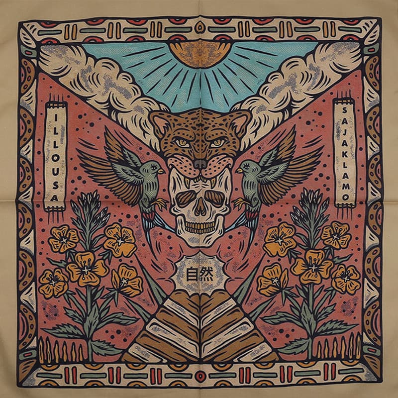BANDANA americano vintage lenço quadrado masculino puro algodão lenço ciclismo babador motocicleta rosto cachecol dança