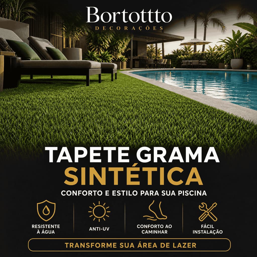 Tapete de Grama Sintética 12mm 2x50cm Festas Eventos Jardim