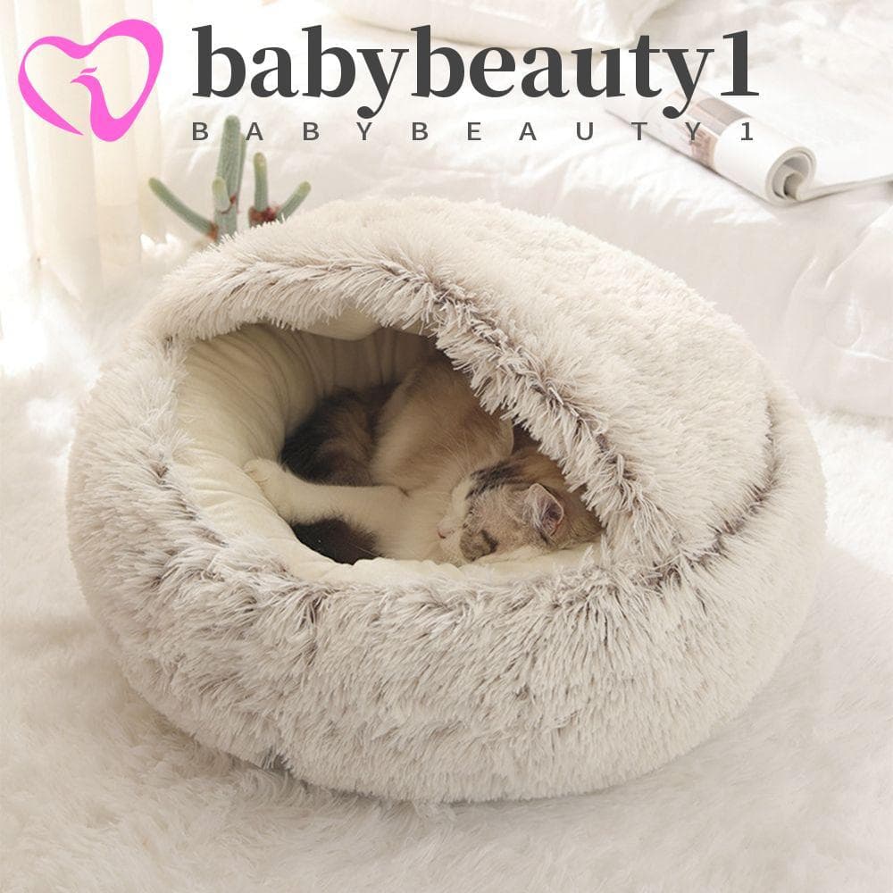 BABYBEAUTY1 Cama De Gato Pequena , Média E Longa , Pelúcia Macia , Suprimentos De Inverno Para Animais De Estimação , Sa