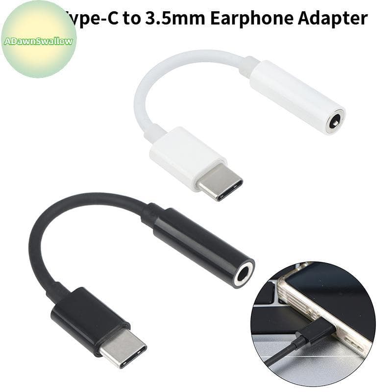 ADS Tipo-C Para 3.5 Mm AUX Ja Adaptador De Áudio Fone De Ouvido Divisor Conversor USB BR
