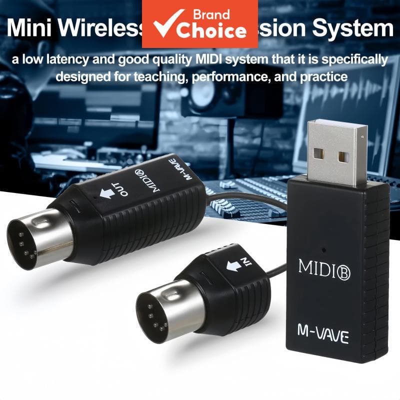 WM I Conjunto De Adaptador MIDI Sem Fio Para Teclado De Palco Sintetizador Desempenho Transmissor De Sinal Ferramenta De