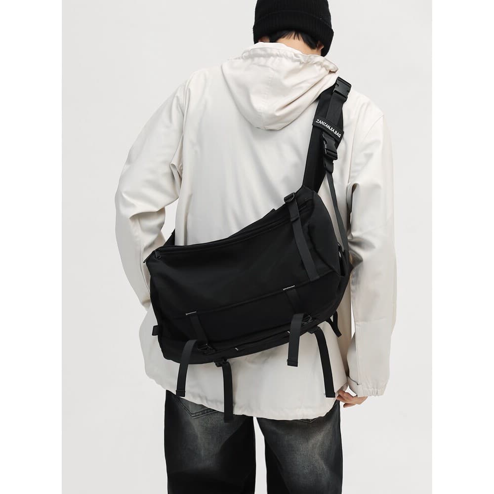Bolsa mensageiro masculina ins simples funcional lazer mochila esportiva de grande capacidade All-Match estudante univer