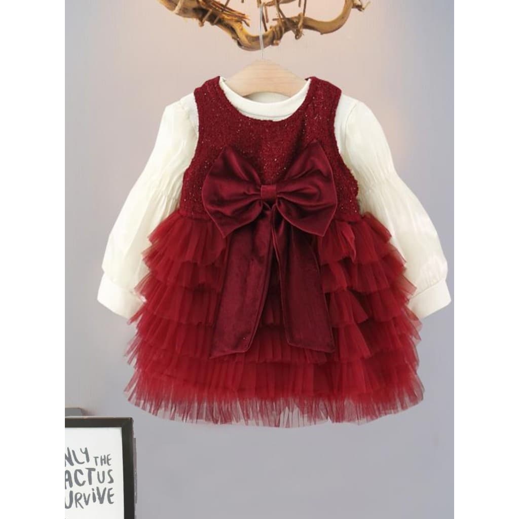 Meninas vestido primavera novo estilo bebê crianças aniversário vestido de princesa pequeno bebê pegar um ano de idade b