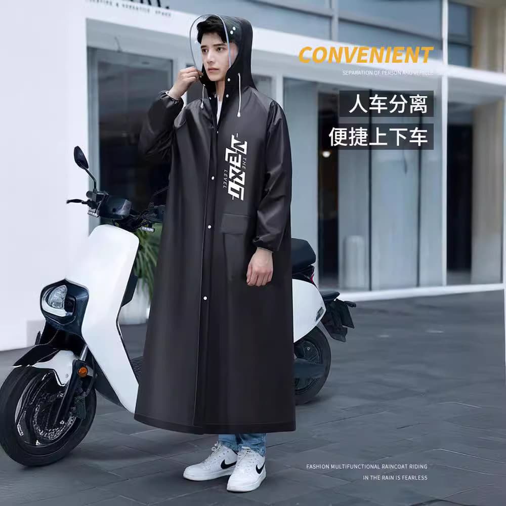 Capa de chuva masculina de corpo inteiro à prova de chuva longa bicicleta elétrica estudante adulto equitação exclusiva
