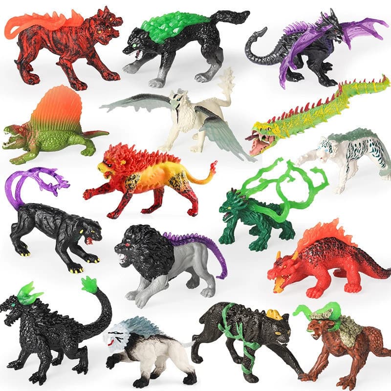 Grifo Branco, Berbere, Leão, Pantera Vermelha, Demônio da Árvore, Modelo de Serpente, Dragão, Dinossauro, Arte em Modelo