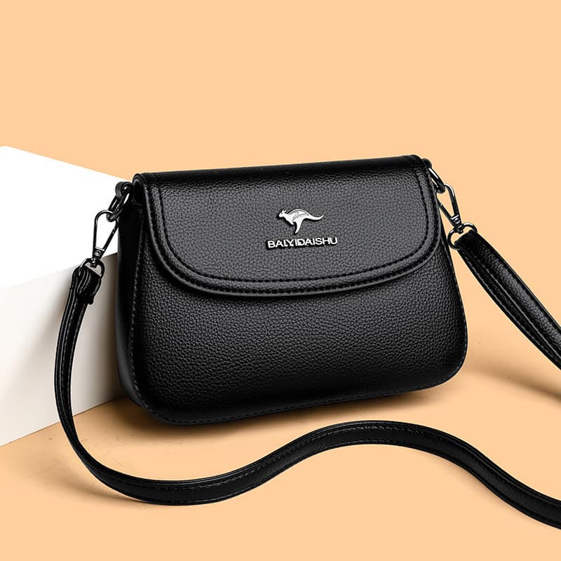 Bolsa pequena de couro macio para celular feminina 2026 novo estilo bolsa quadrada pequena bolsa mãe de meia-idade bolsa