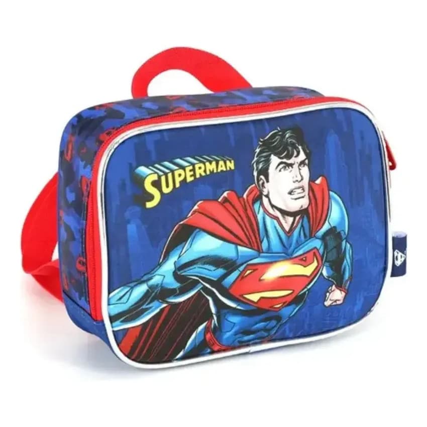 Lancheira Escolar Infantil Terrmica Superman Up4you Azul