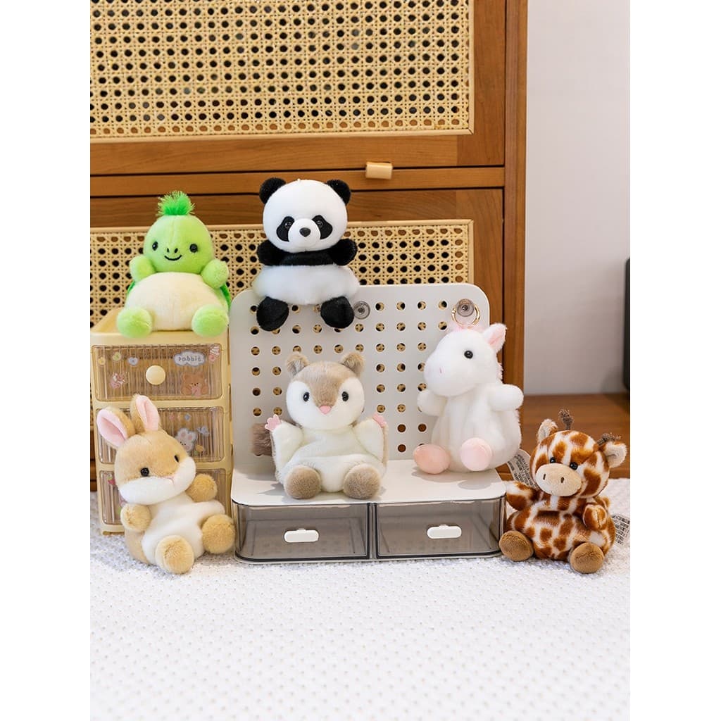 Bonito bonito bonito pequeno Animal boneca de pelúcia PP algodão enchimento pitada música cura mesa acompanhamento prese