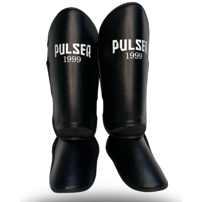 Caneleira Profissional Muay Thai Kickboxing MMA Preta Pulser 1999