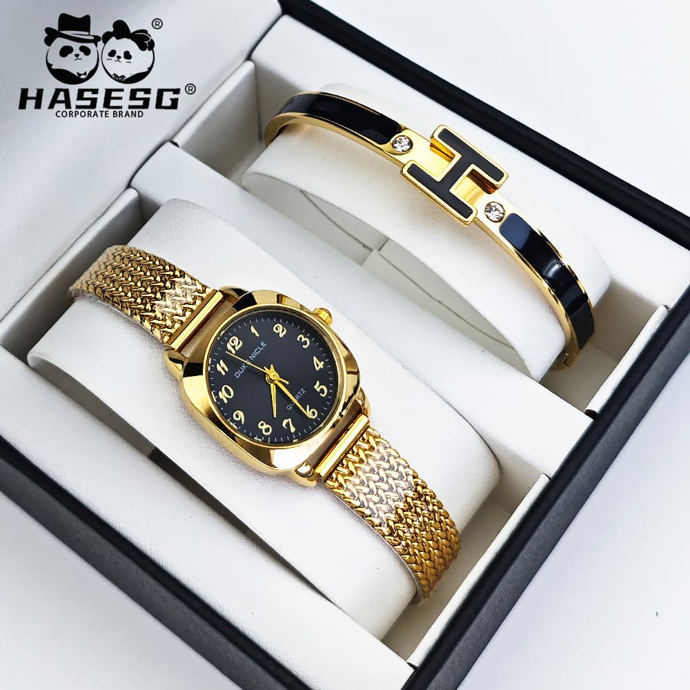 Relógio de pulso feminino moda relógio pulseira conjunto feminino pequeno relógio de quartzo relógio feminino jóias tend