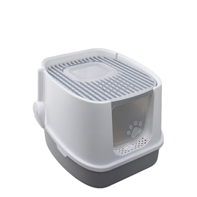 Le Youpai Caixa de areia para gatos totalmente fechada, Extra grande, fácil de limpar, desodorante para gatos, banheiro